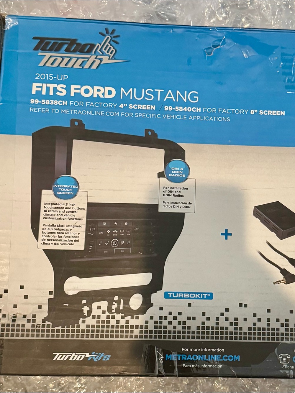 Mustang Upgrade to Touchscreen install kit. 2015+